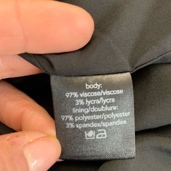 Raoul Black V Neck Long Sleeve Dress - Picture 7 of 8